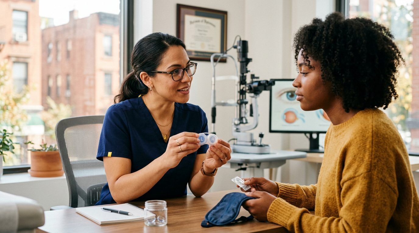Can You Sleep in Contact Lenses? Brooklyn Optometrists Weigh In